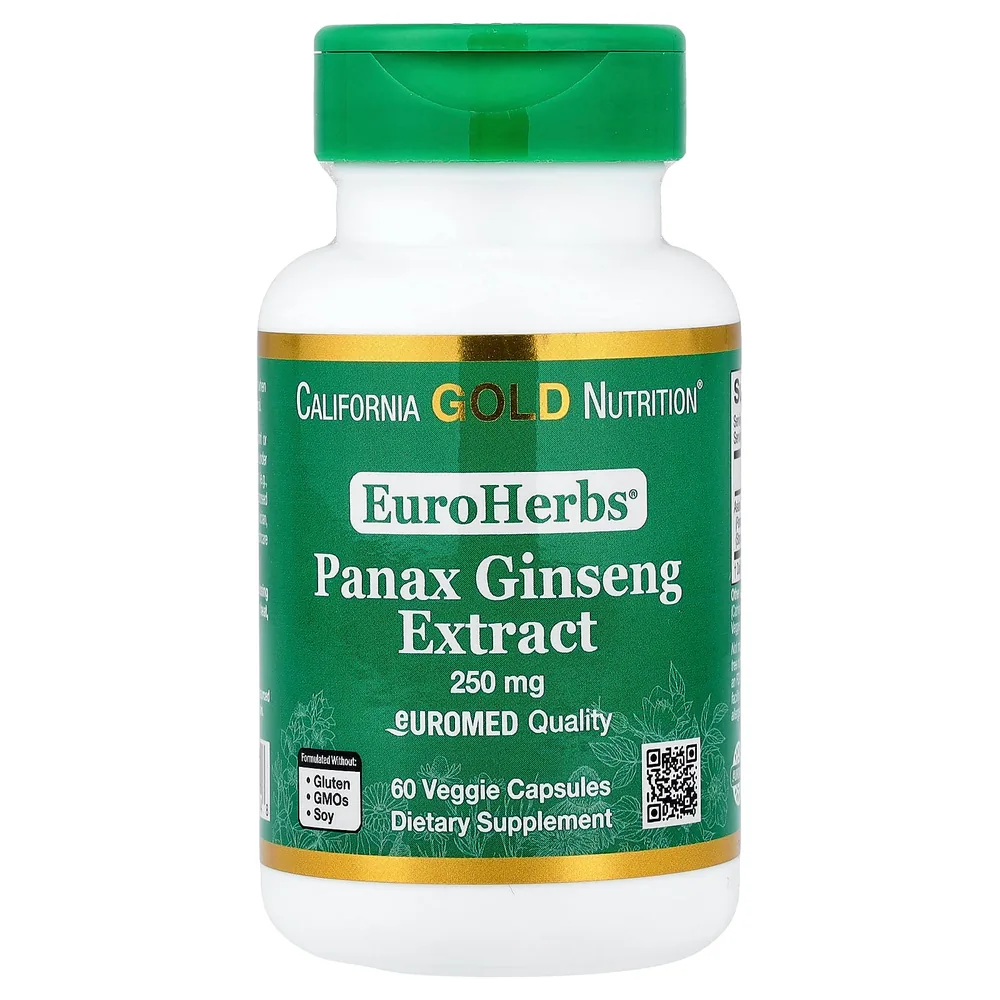 California Gold Nutrition EuroHerbs Panax Ginseng Extract
