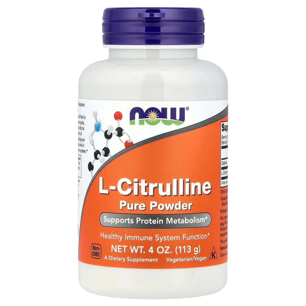 NOW Foods L-Citrulline Pure Powder